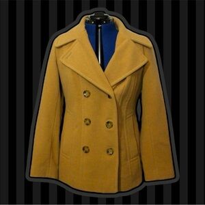 Women's Camel Double-Breasted Coat